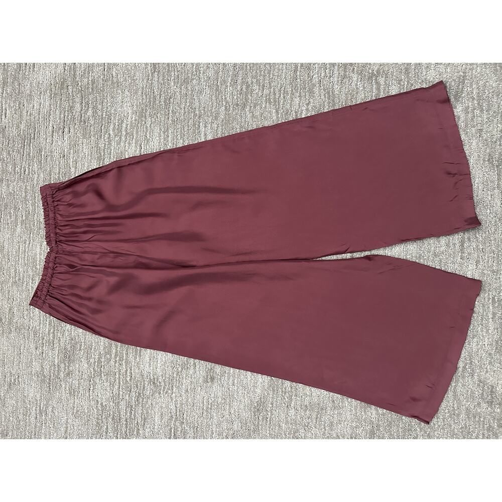 Athleta Calm Cool Pant Womens Small Purple Wide Leg Lightweight Lounge Travel - Picture 4 of 16